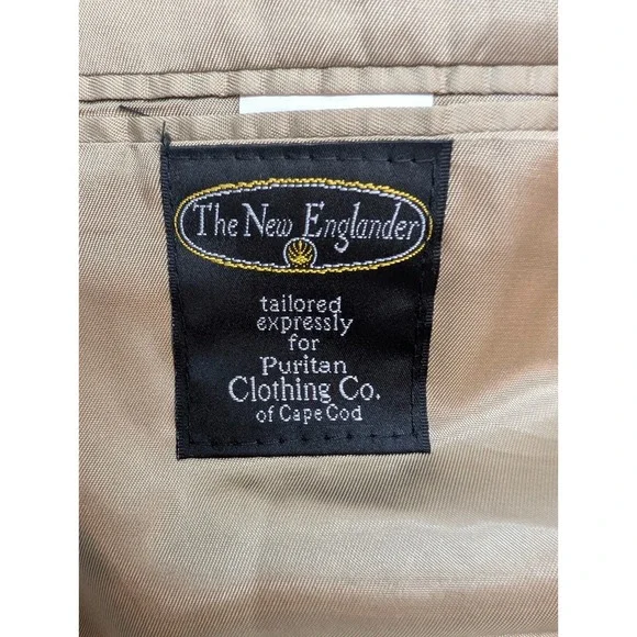 The New Englander Puritan Cape Cod Men's Blazer Sports Coat Size 46L USA Vintage